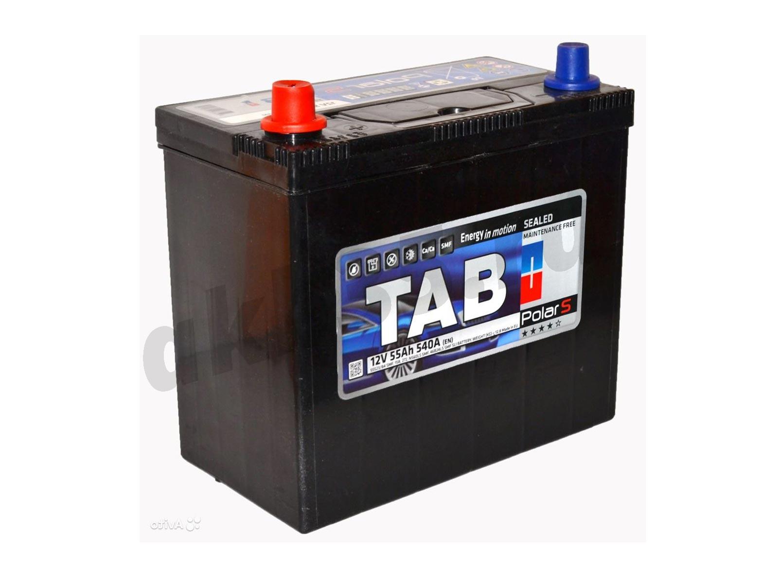 Изображение Аккумулятор TAB 55 А/ч Прямой Азия JIS B24R : №1