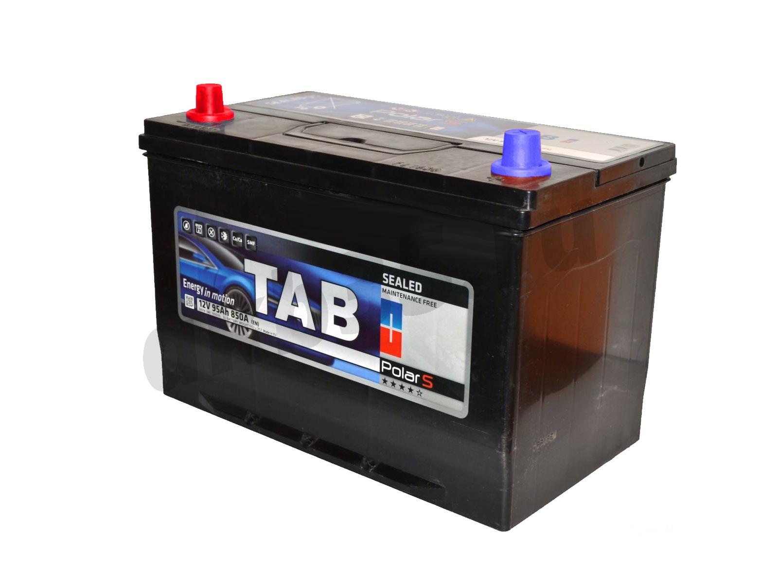 Изображение Аккумулятор TAB 95 А/ч Прямой Азия Нижнее крепление JIS MF : №1