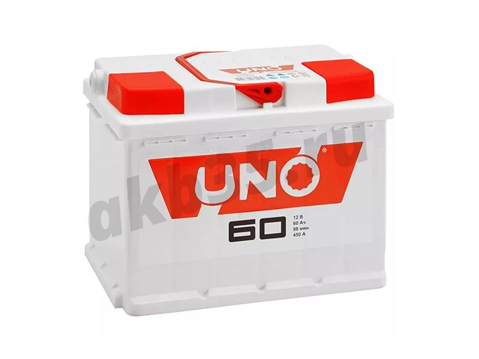 Изображение Аккумулятор UNO 60 А/ч Прямой : №1