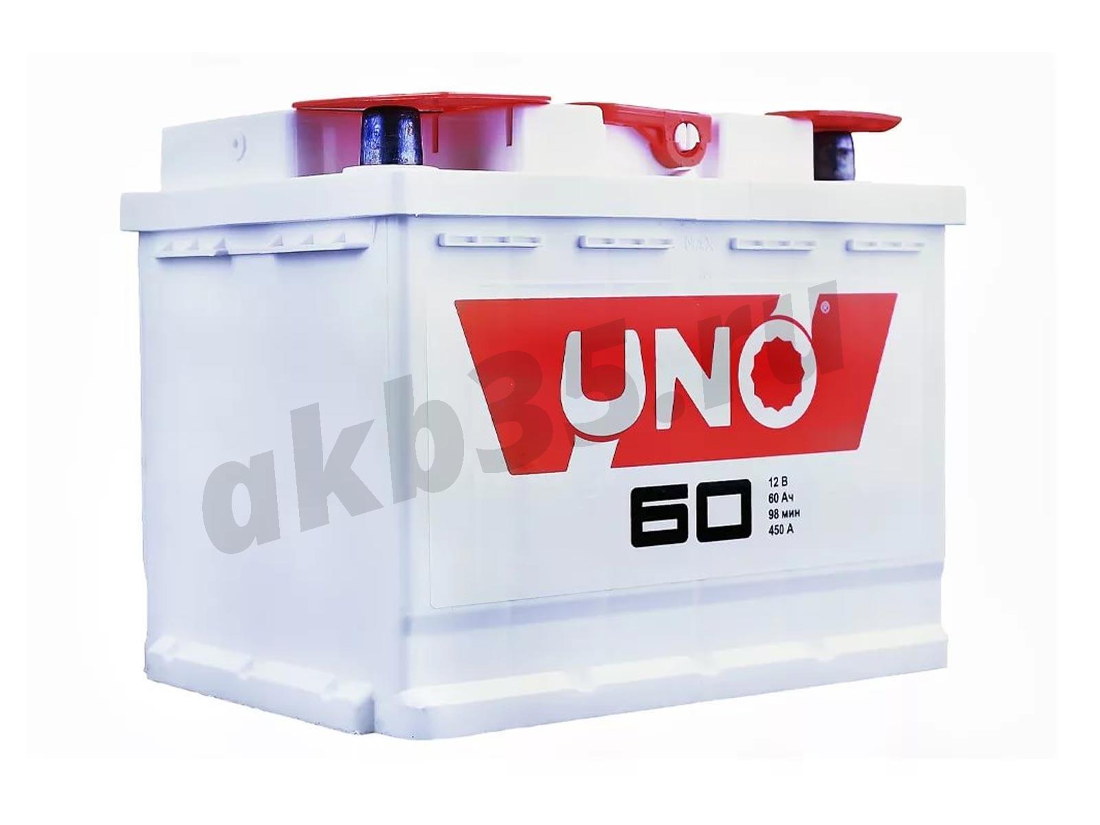 Изображение Аккумулятор UNO 60 А/ч Прямой : №3