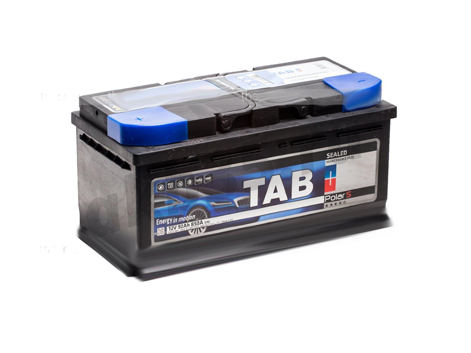 Изображение Аккумулятор TAB 92 А/ч Обратный Низкий POLAR S : №1