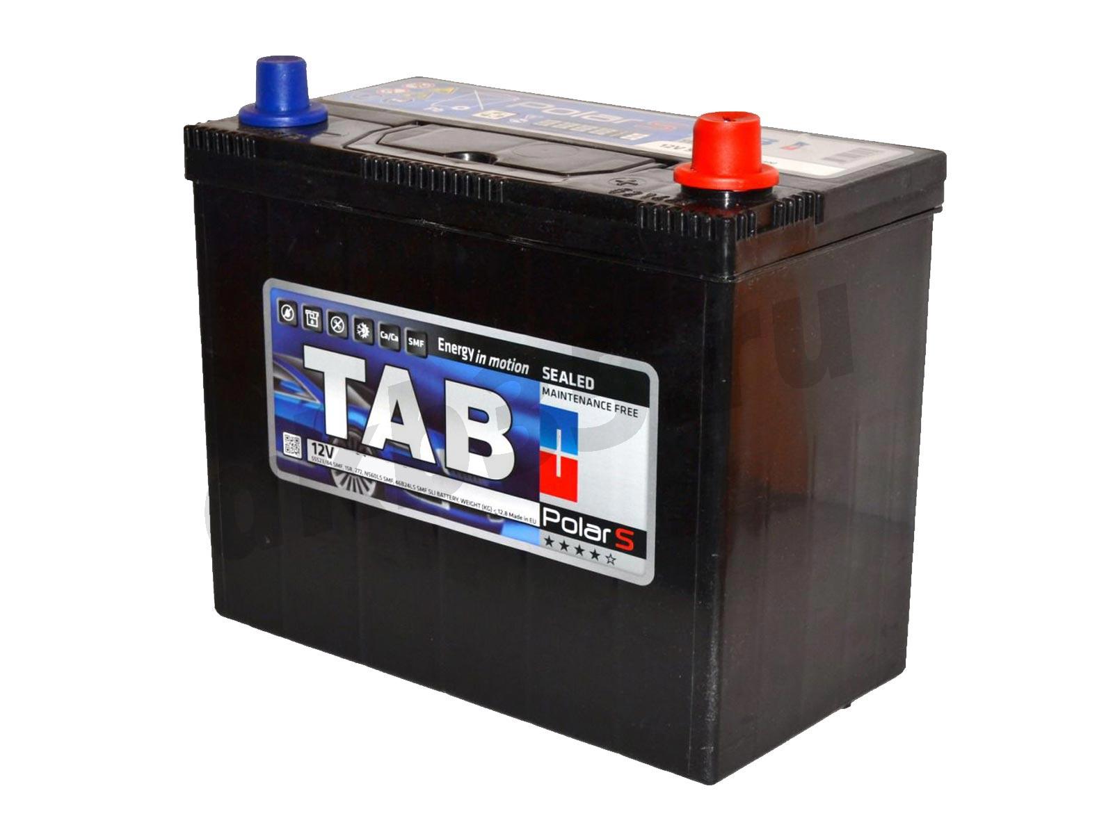 Изображение Аккумулятор TAB 45 А/ч Обратный Азия JIS B24L : №1