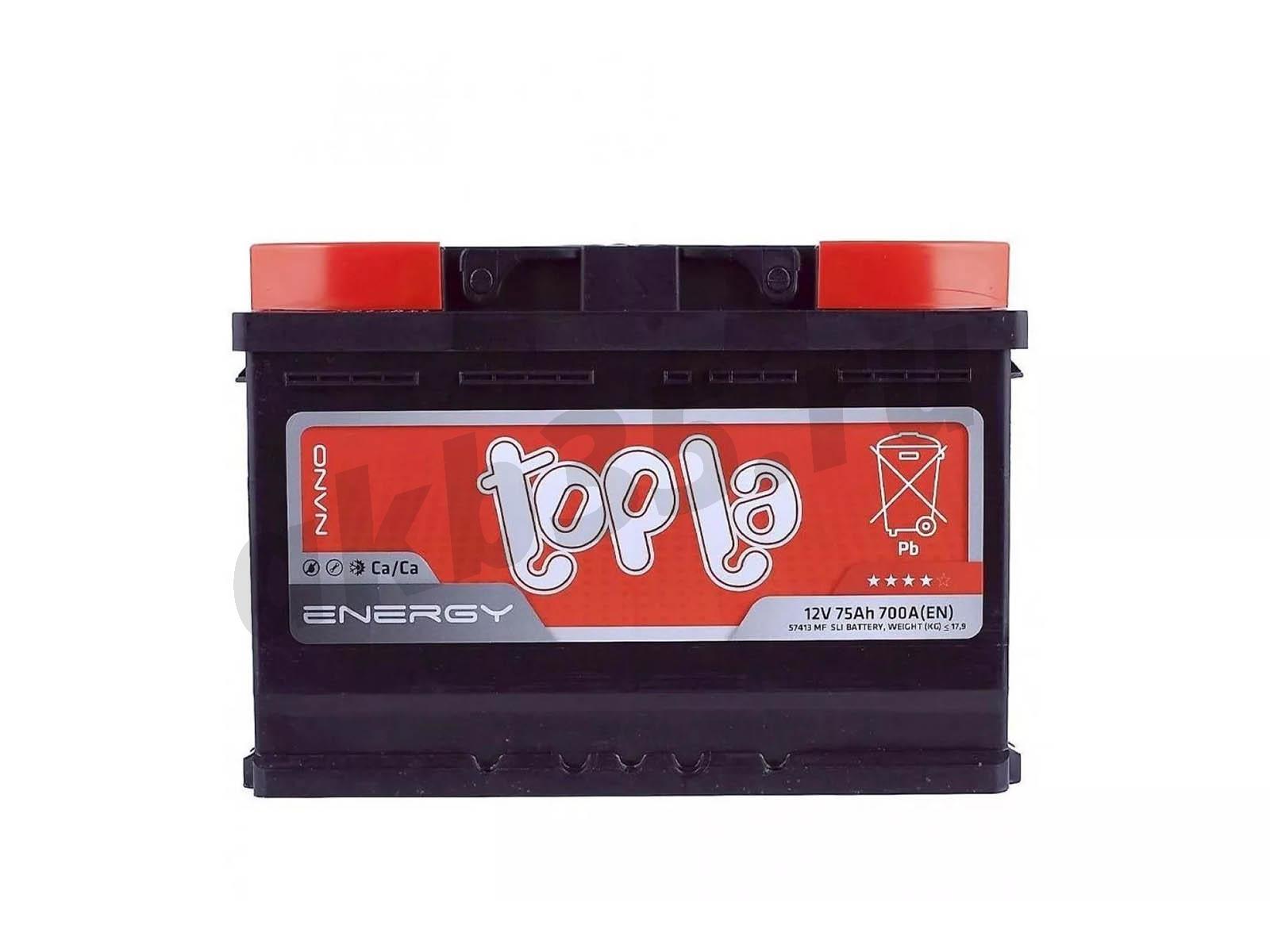 Изображение Аккумулятор TOPLA 75 А/ч Обратный : №1