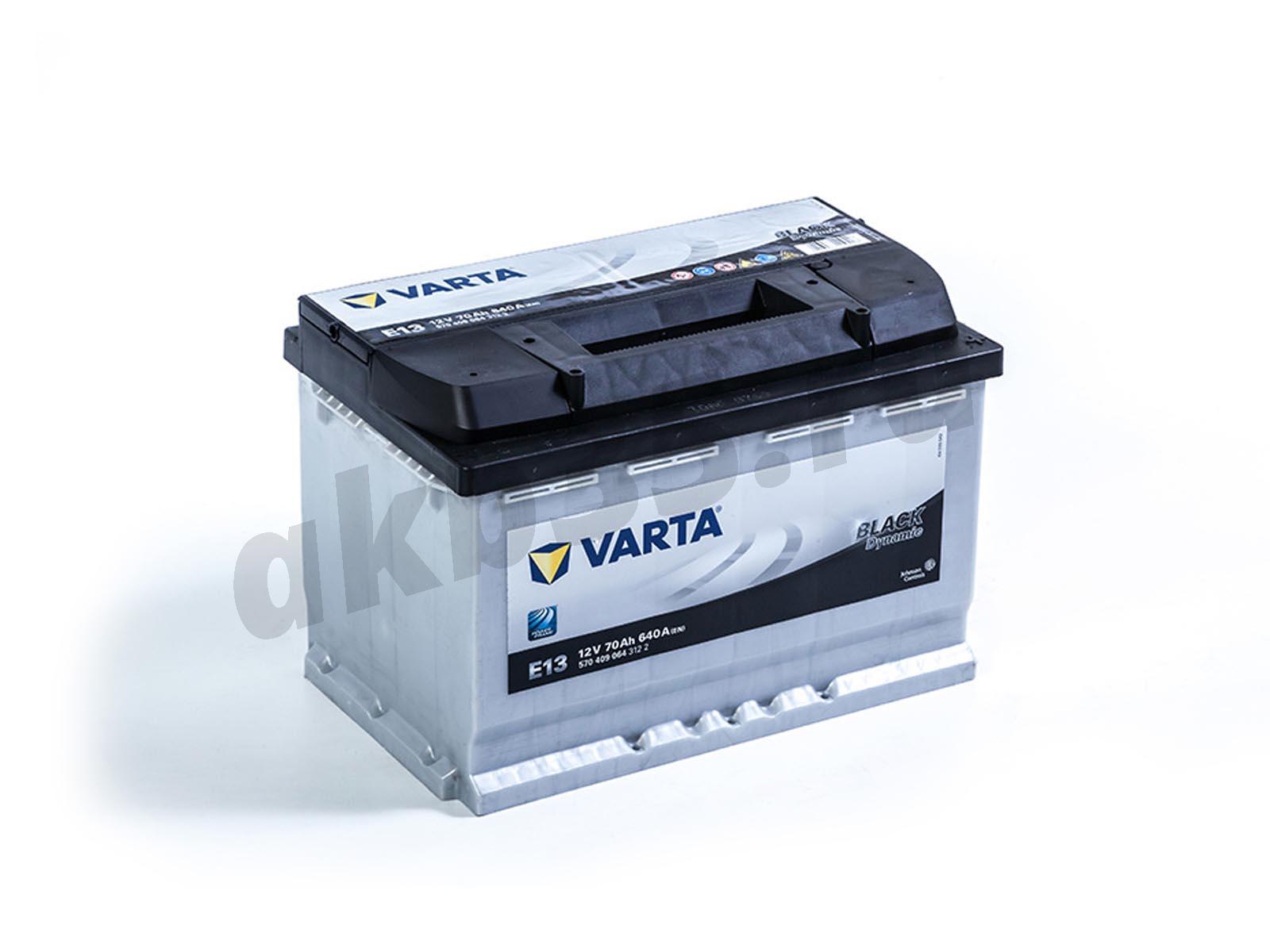 Изображение Аккумулятор VARTA 70 А/ч Обратный BLACK E13 (570 409 064) : №3