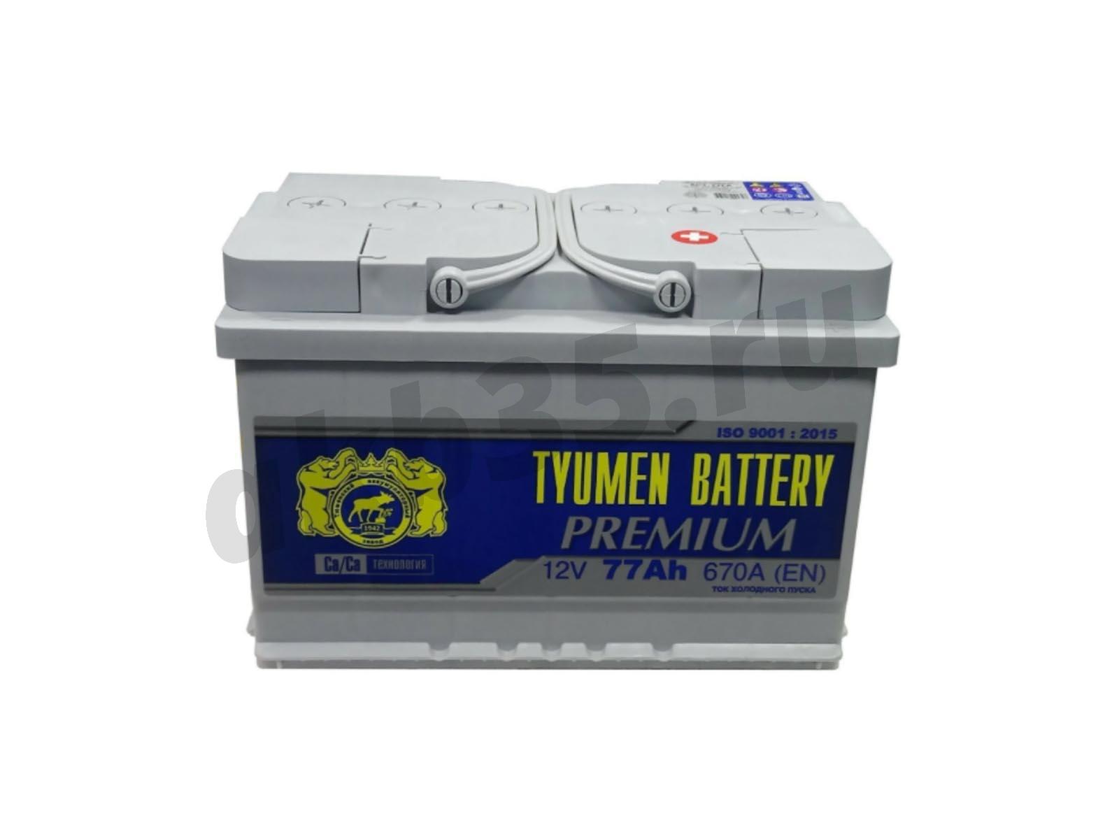Изображение Аккумулятор Тюмень 77 А/ч Обратный PREMIUM : №1