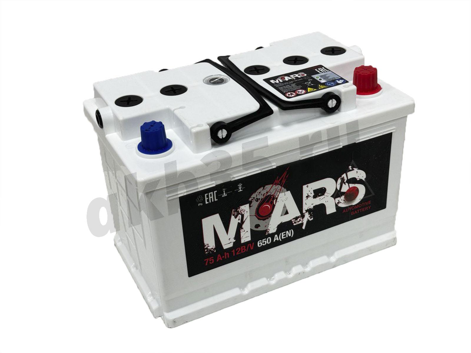 Изображение Аккумулятор MARS 75 А/ч Обратный : №1