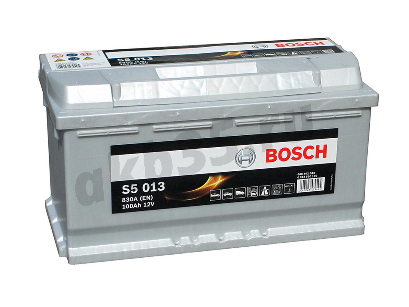 Изображение Аккумулятор BOSCH 100 А/ч Обратный S5 013 SILVER PLUS (600 402 083) : №1
