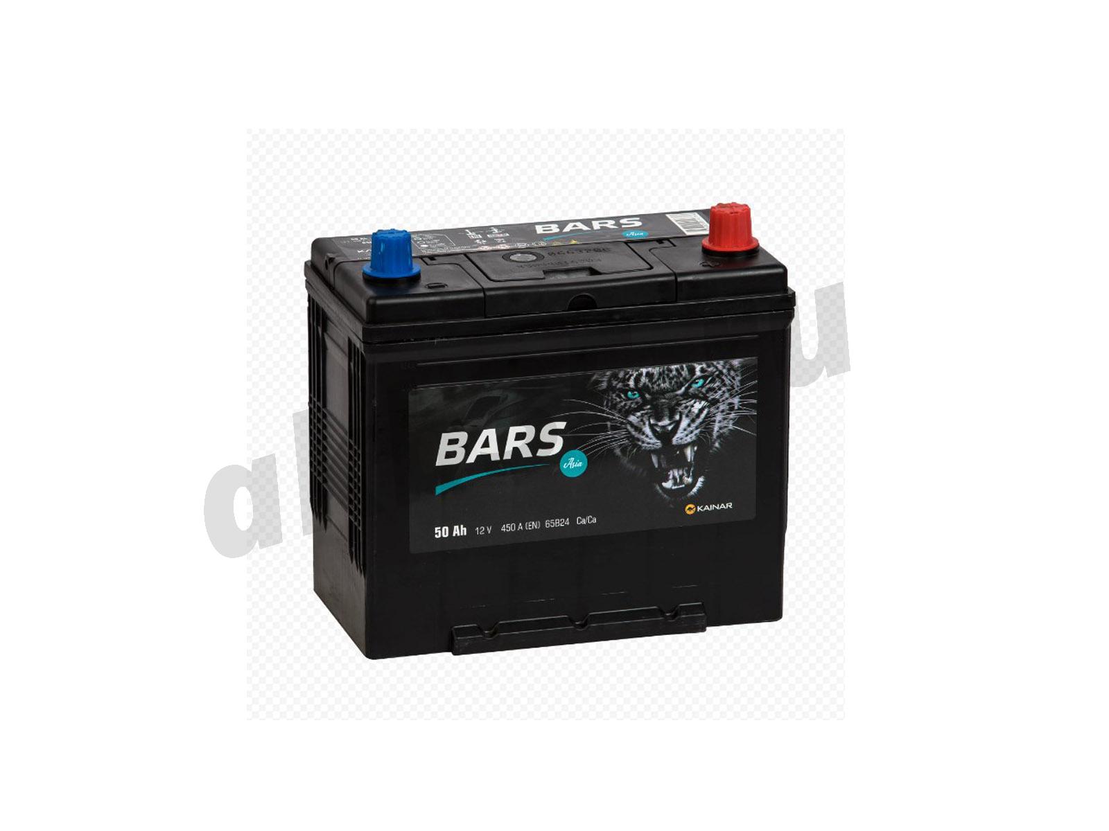 Изображение Аккумулятор BARS 50 А/ч Обратный ASIA (B24) : №1