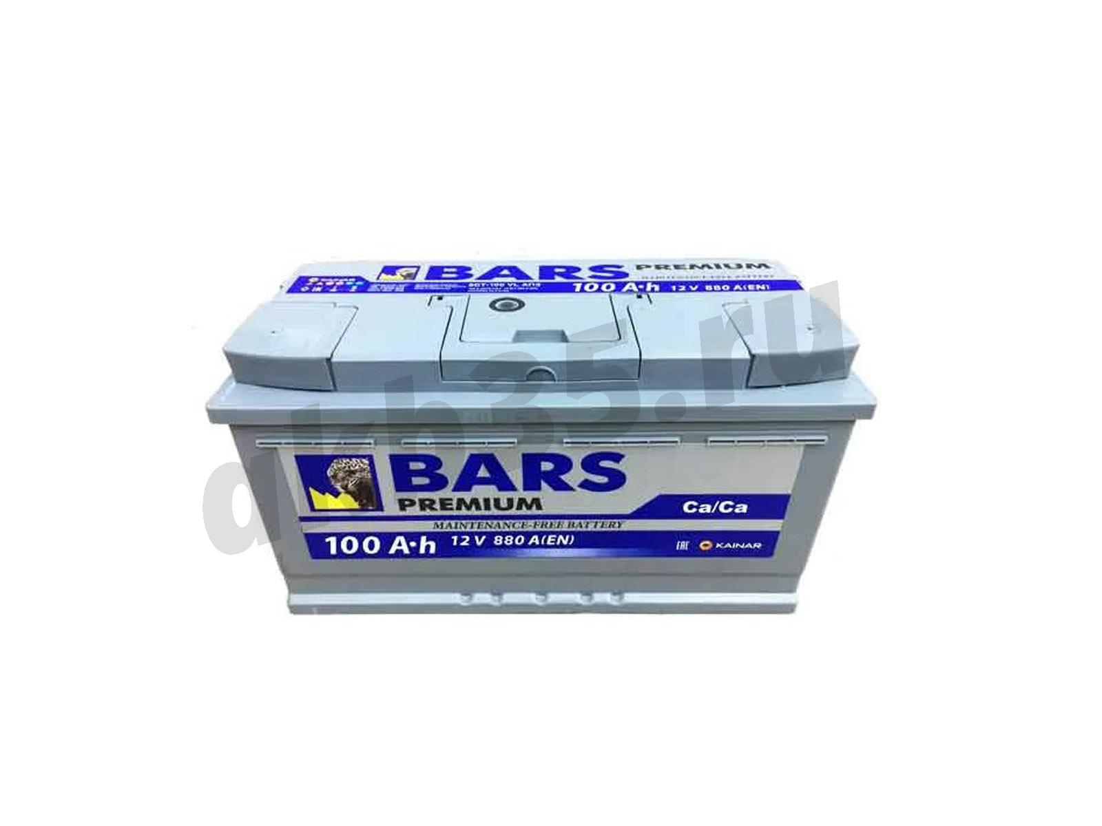 Изображение Аккумулятор BARS 100 А/ч Обратный PREMIUM : №1