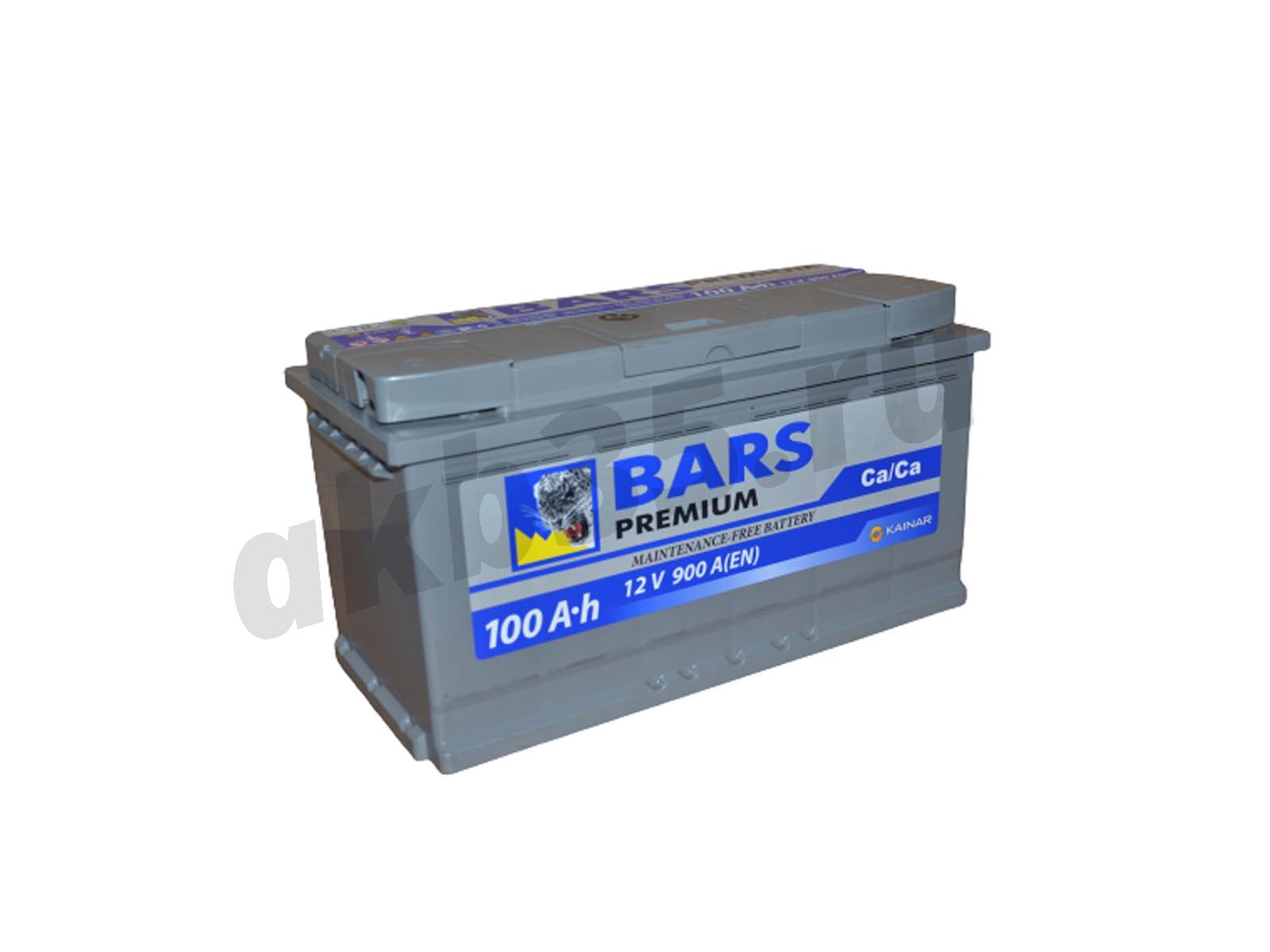 Изображение Аккумулятор BARS 100 А/ч Прямой PREMIUM : №1