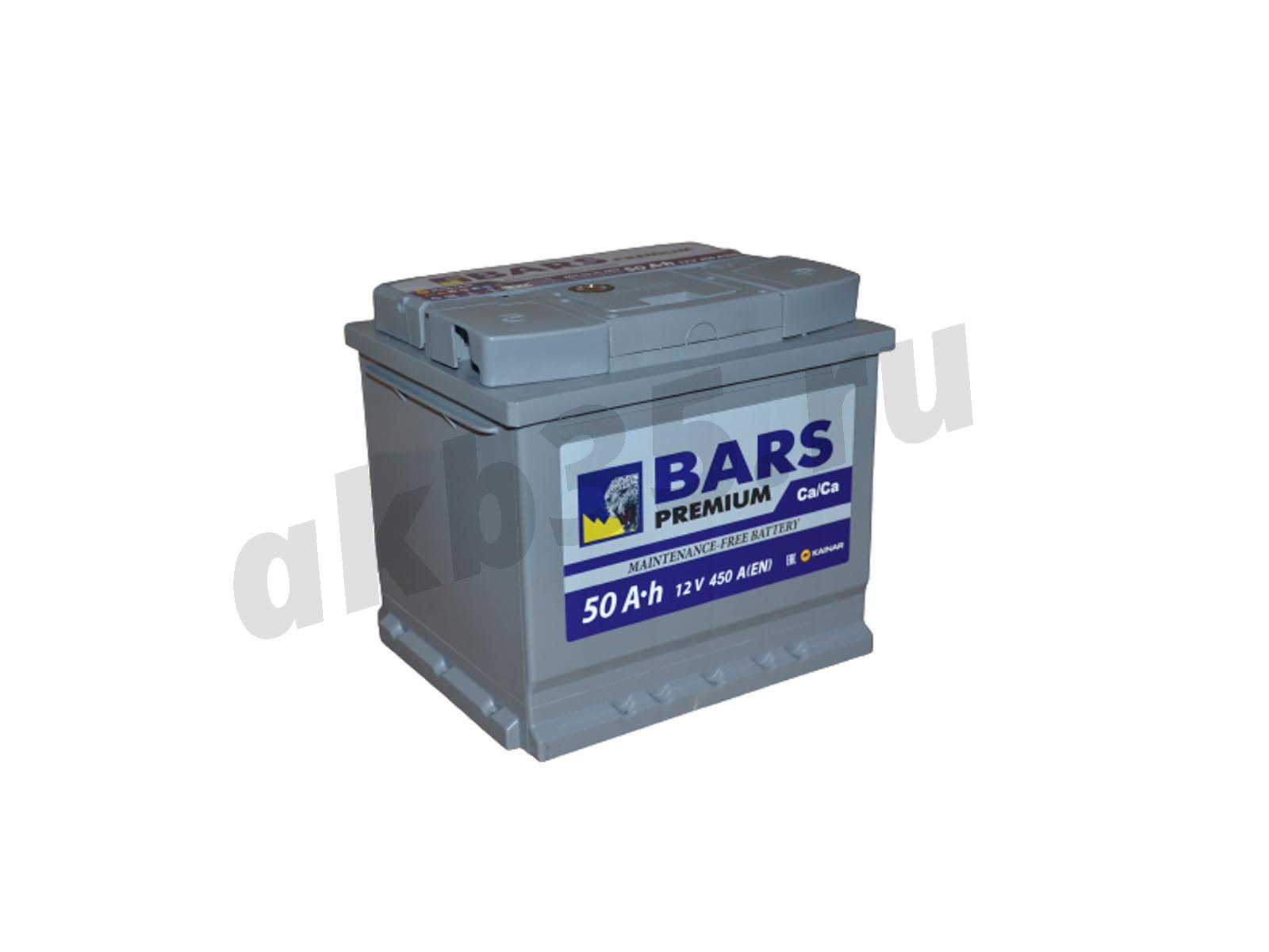 Изображение Аккумулятор BARS 50 А/ч Прямой Premium : №1