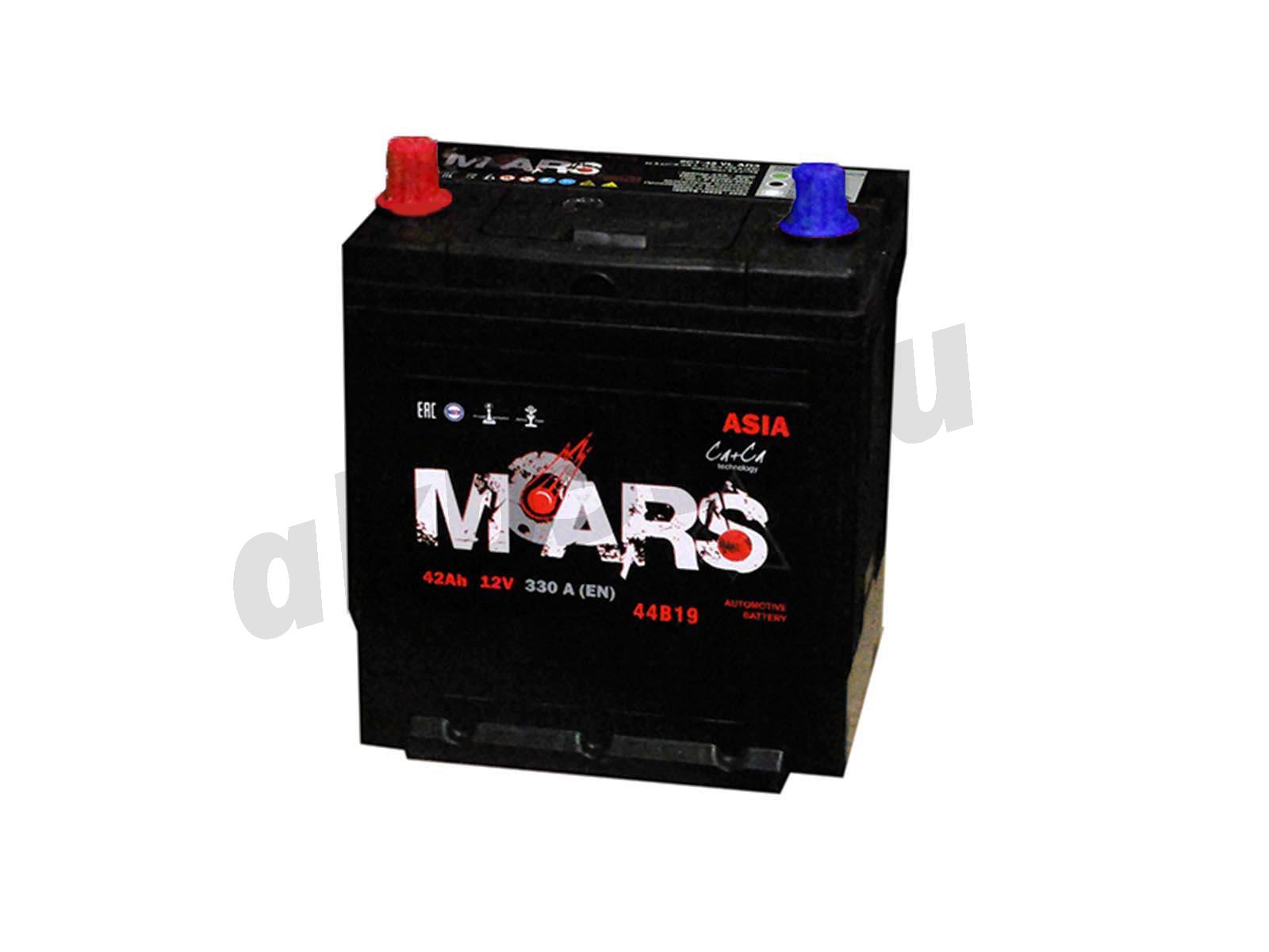 Изображение Аккумулятор MARS 42 А/ч Прямой Азия : №1
