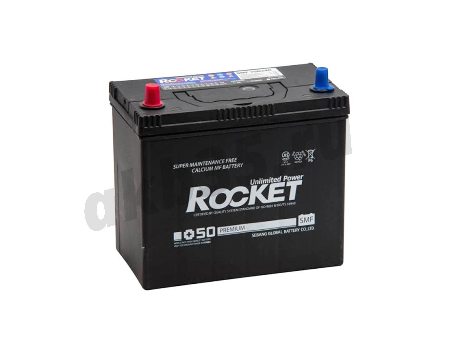 Изображение Аккумулятор ROCKET 55 А/ч Прямая полярность Азия : №1