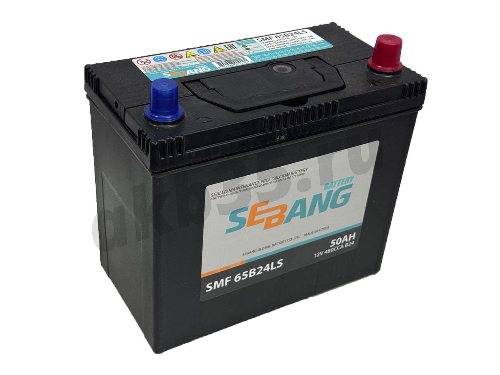 Изображение Аккумулятор SEBANG 50 А/ч Обратный Азия B24LS : №1
