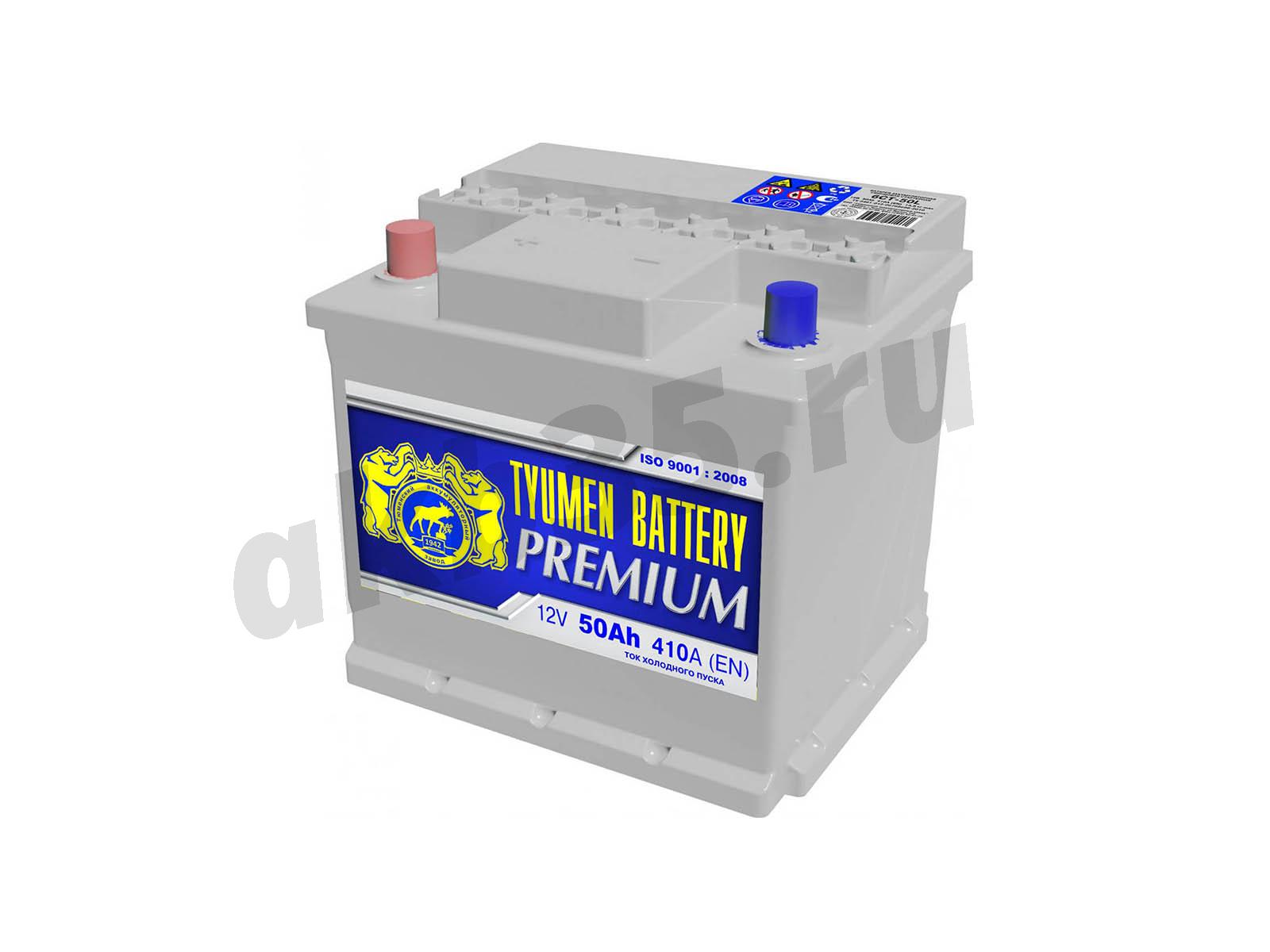 Изображение Аккумулятор Тюмень 50 А/ч Прямой Кубик PREMIUM : №1
