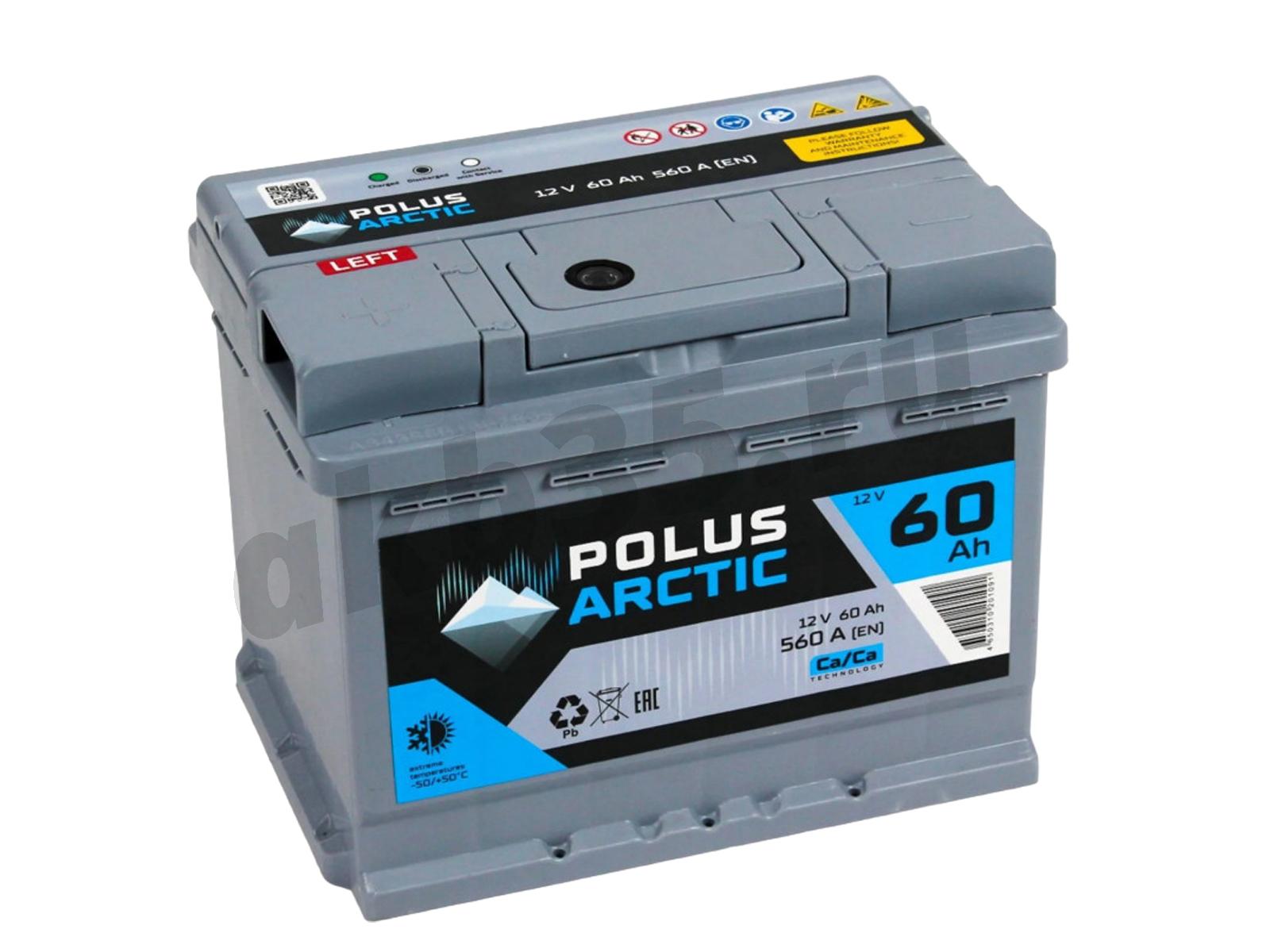 Изображение Аккумулятор POLUS ARCTIC 60 А/ч Прямой : №1