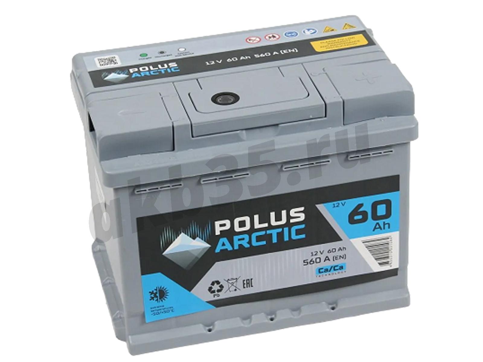 Изображение Аккумулятор POLUS ARCTIC 60 А/ч Обратный : №1