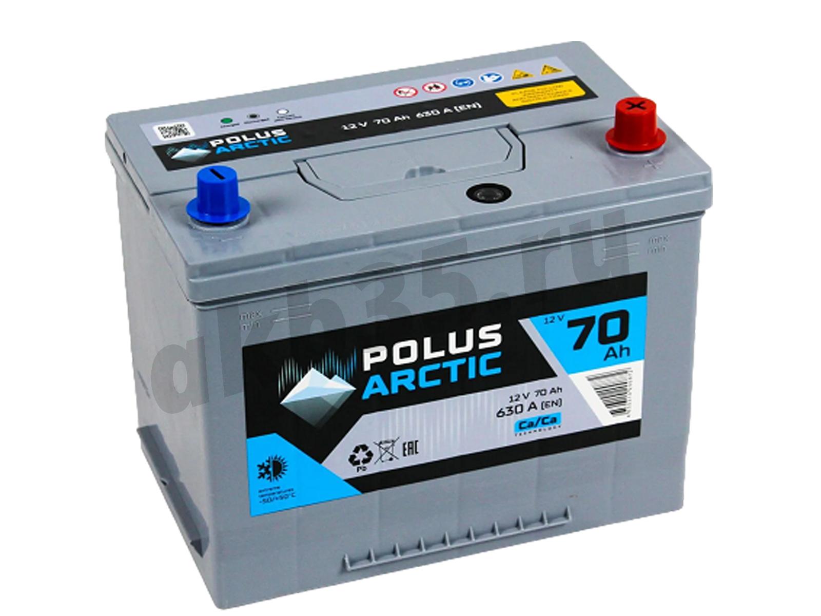 Изображение Аккумулятор POLUS ARCTIC 70 А/ч Обратный Азия D26L : №1