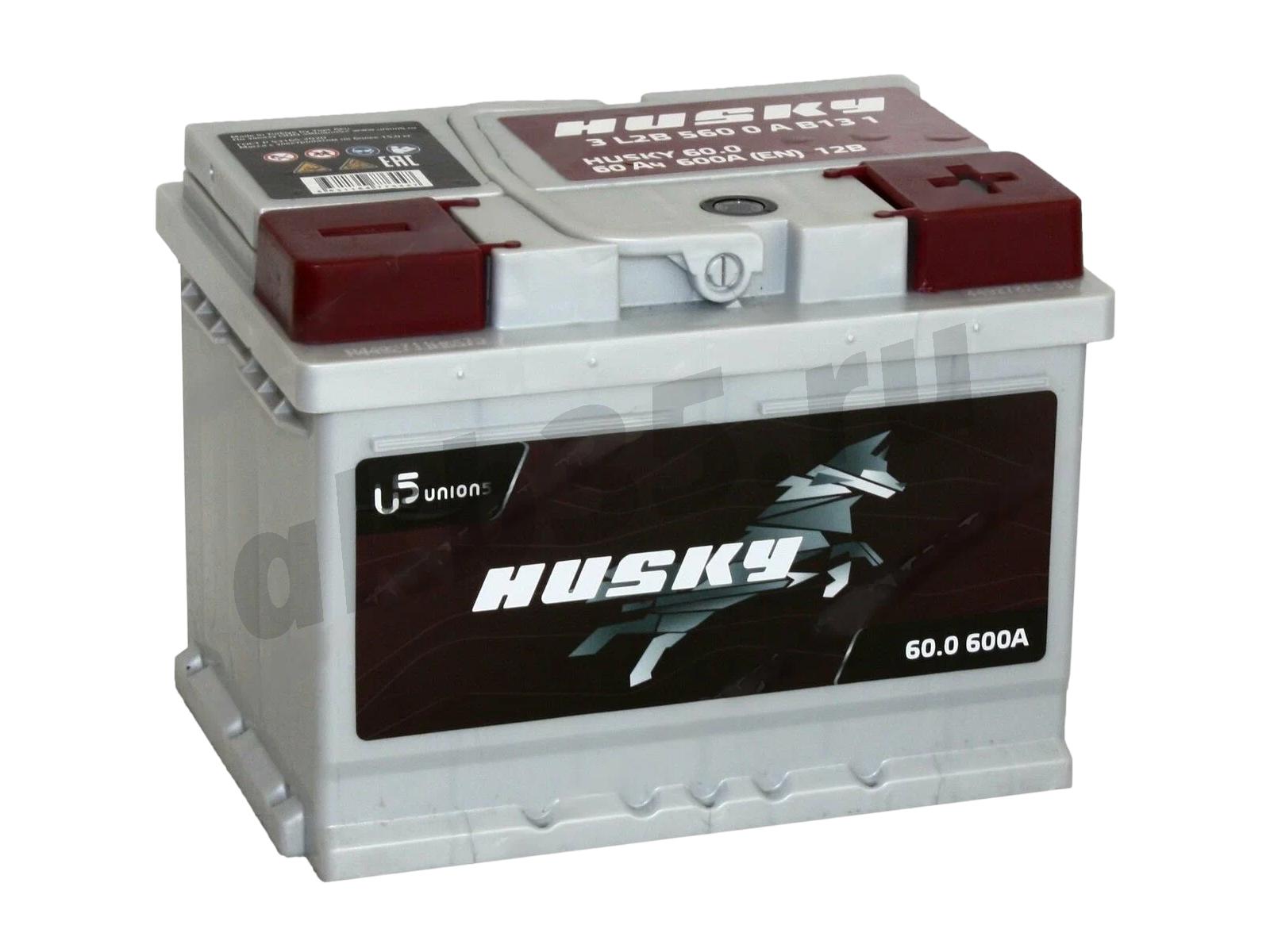 Изображение Аккумулятор HUSKY 60 А/ч Обратный Низкий : №1