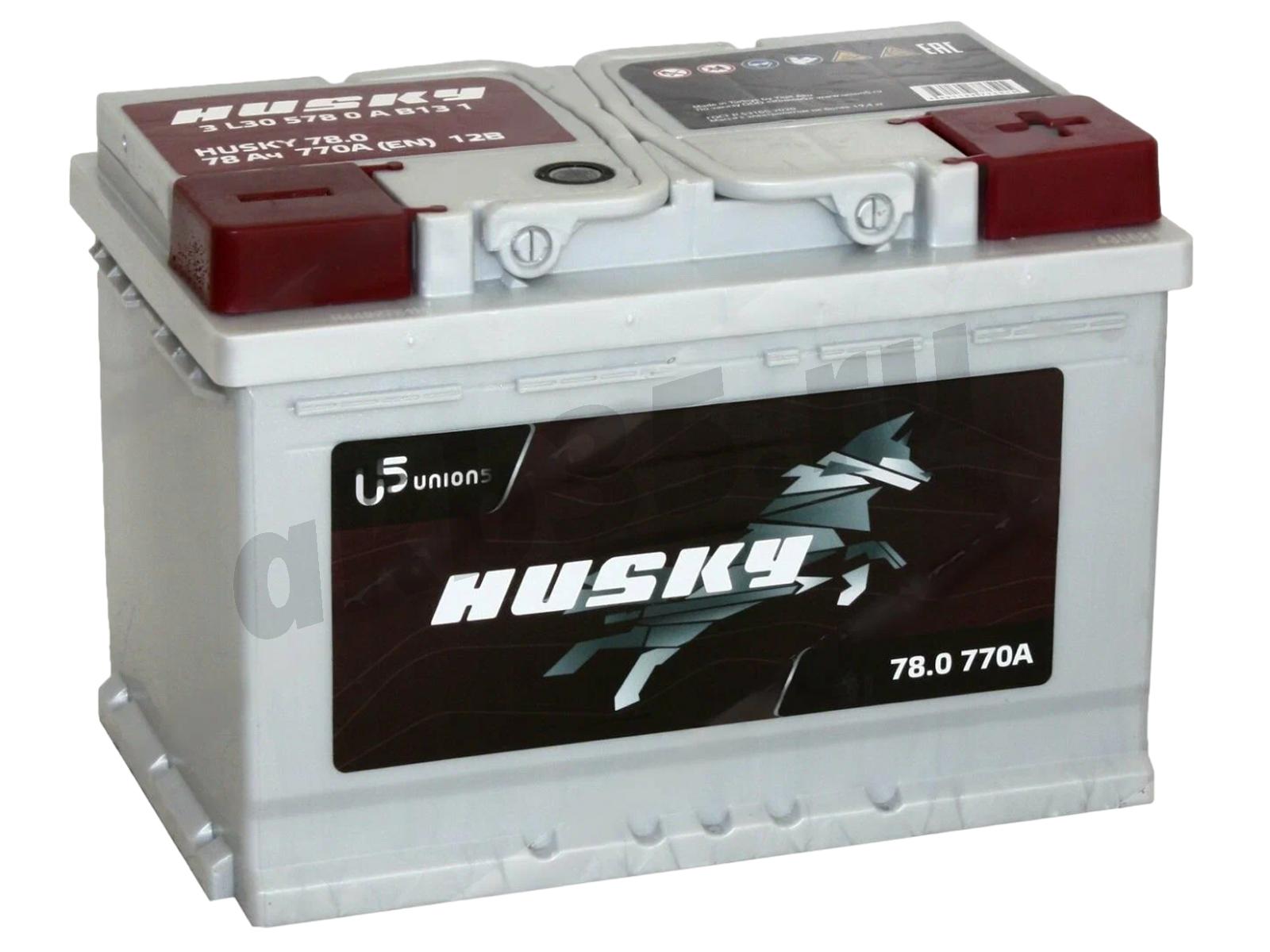 Изображение Аккумулятор HUSKY 78 А/ч Обратный : №1
