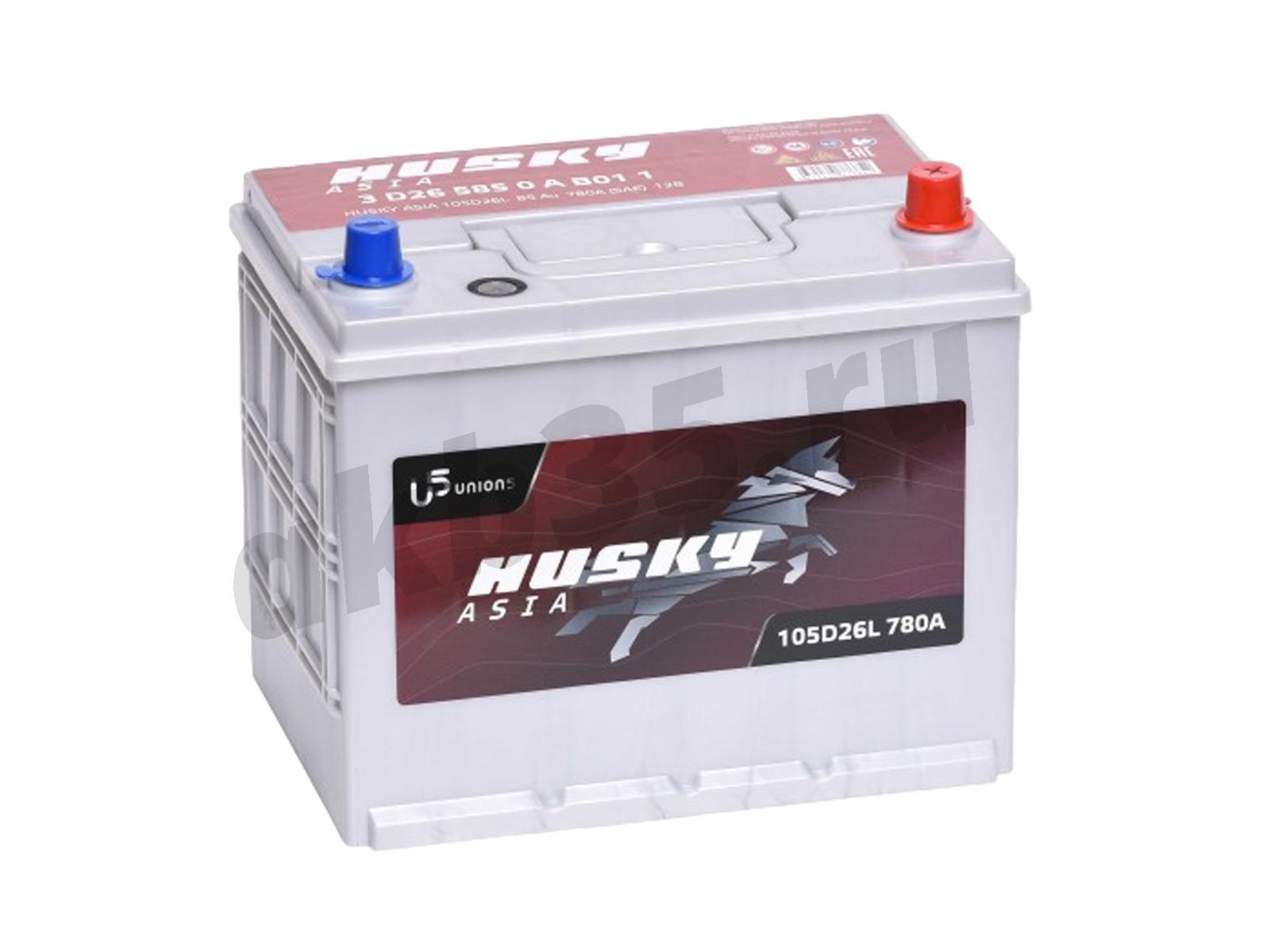 Изображение Аккумулятор HUSKY 85 А/ч Обратный Азия : №1