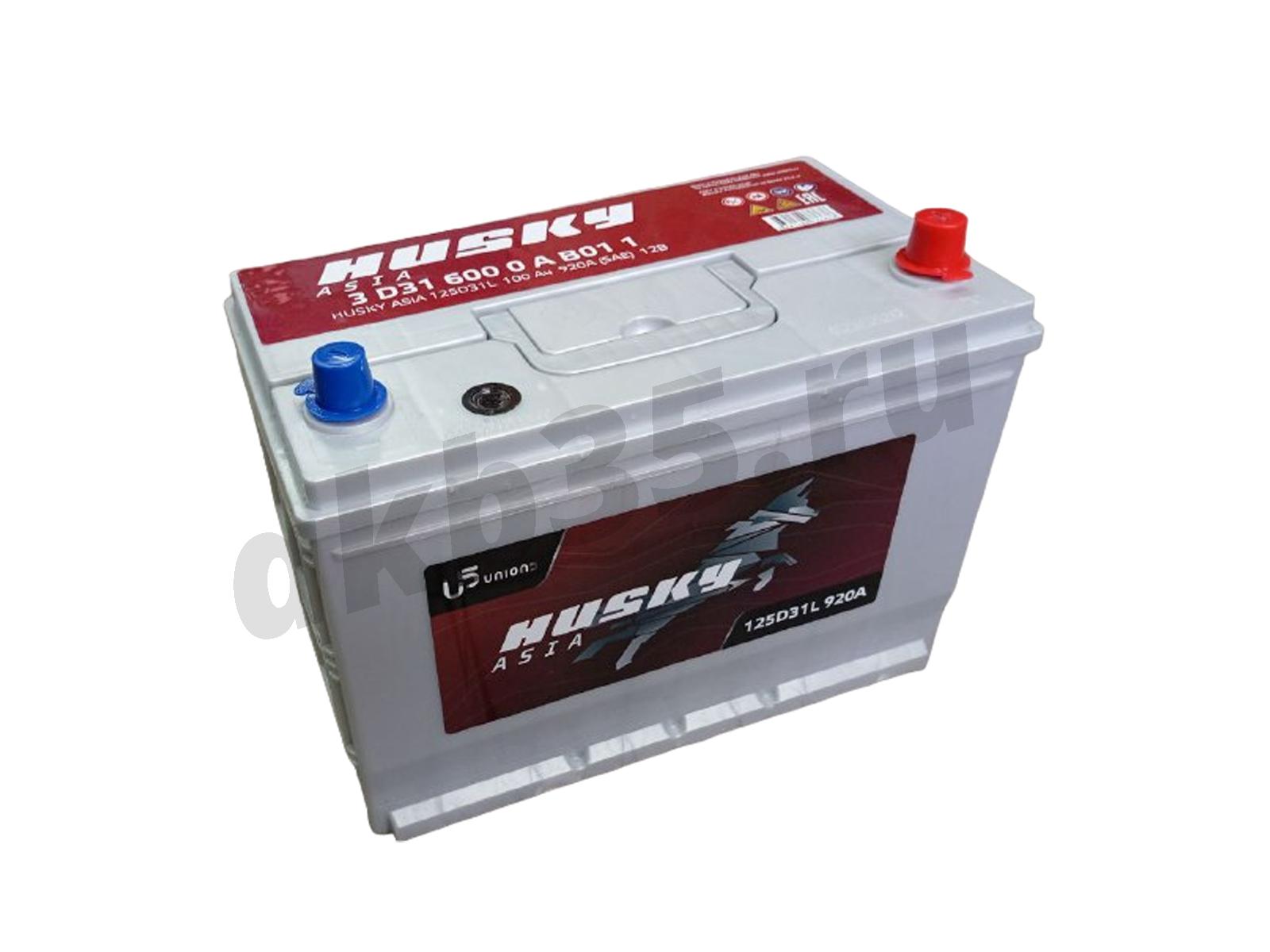 Изображение Аккумулятор HUSKY 100 А/ч Обратный Азия : №1