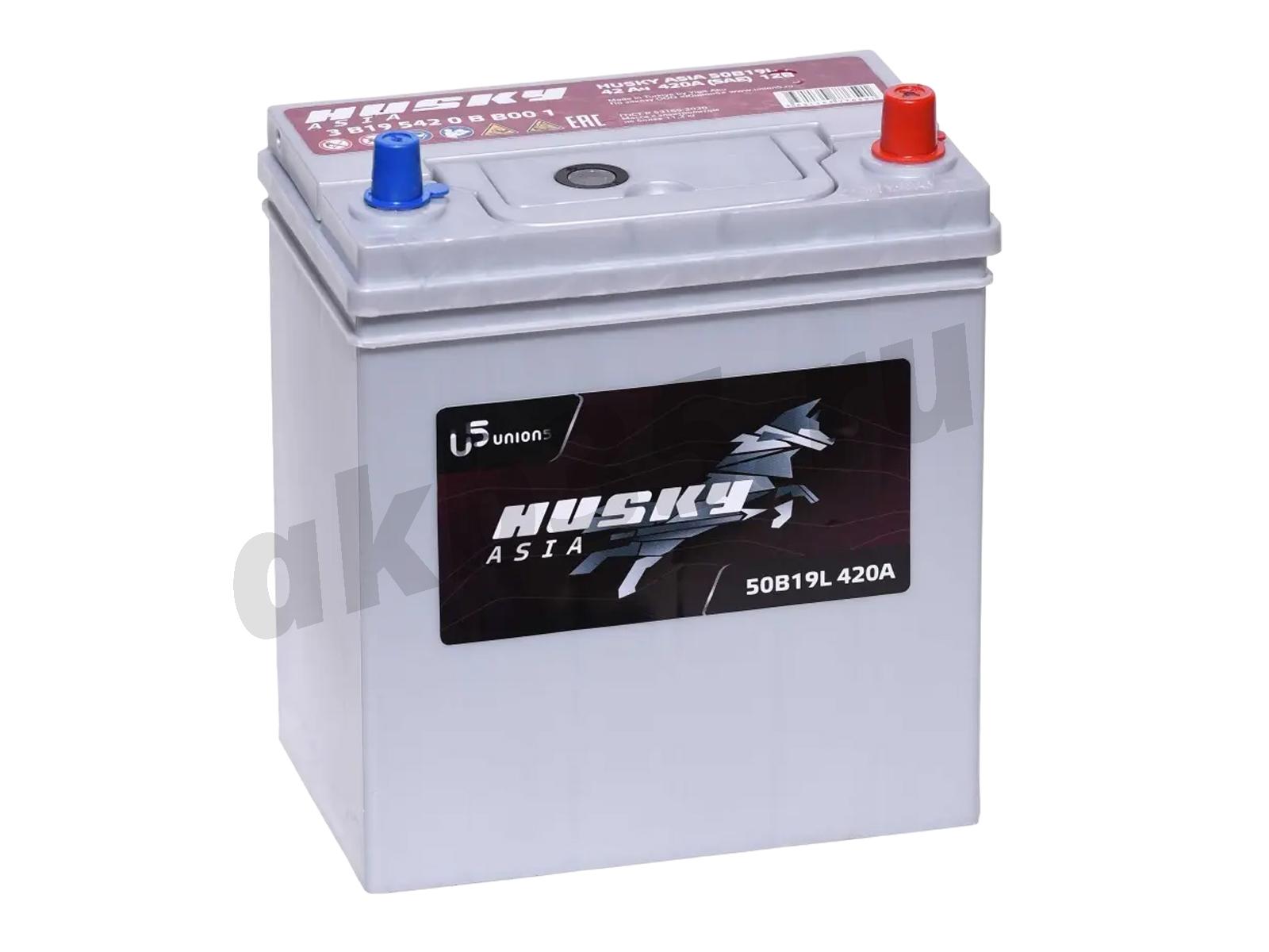 Изображение Аккумулятор HUSKY 42 А/ч Обратный Азия : №1