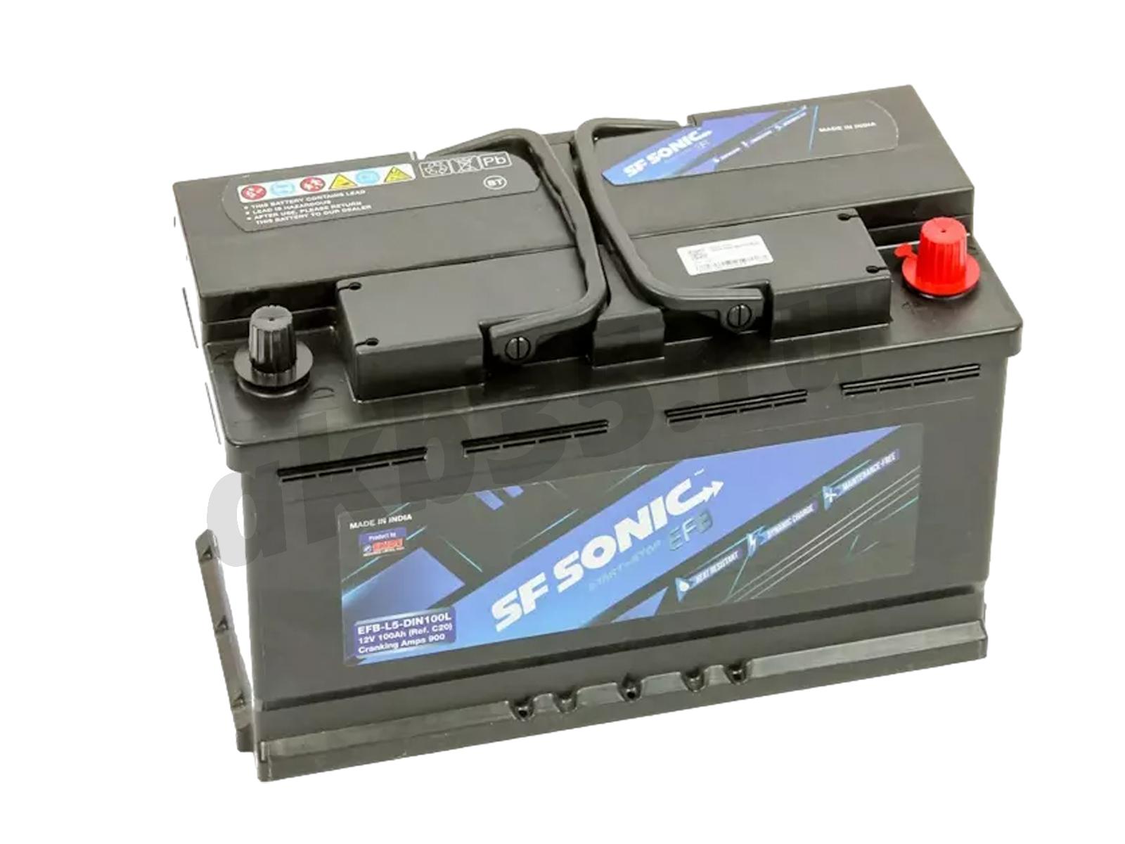 Изображение Аккумулятор SONIC 100 А/ч Обратный EFB : №1
