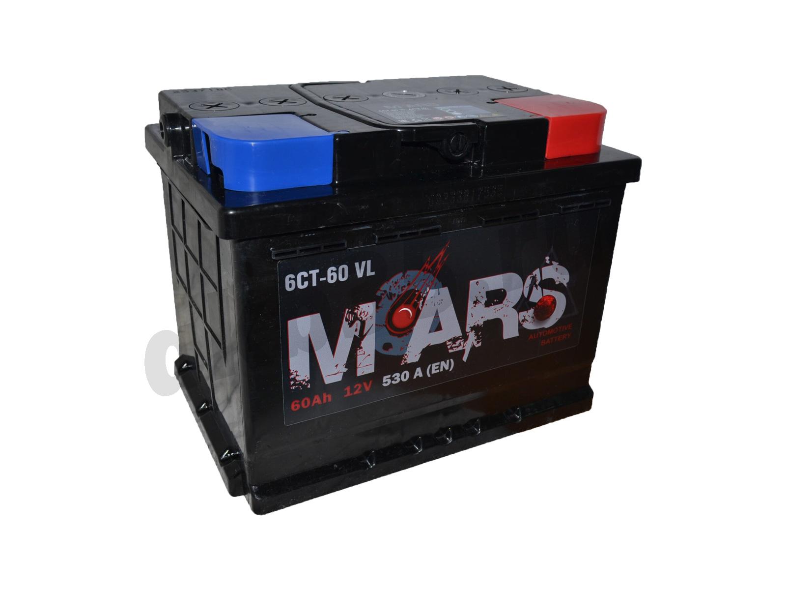 Изображение Аккумулятор MARS 62 А/ч Обратный : №1