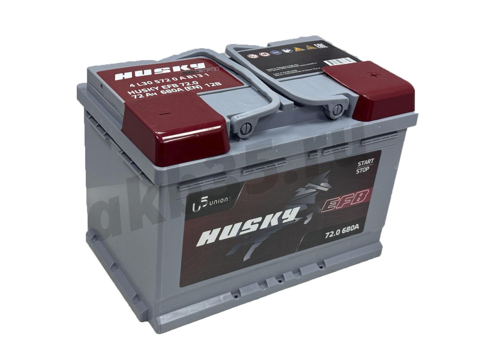 Изображение Аккумулятор HUSKY 72 А/ч Обратный EFB : №1