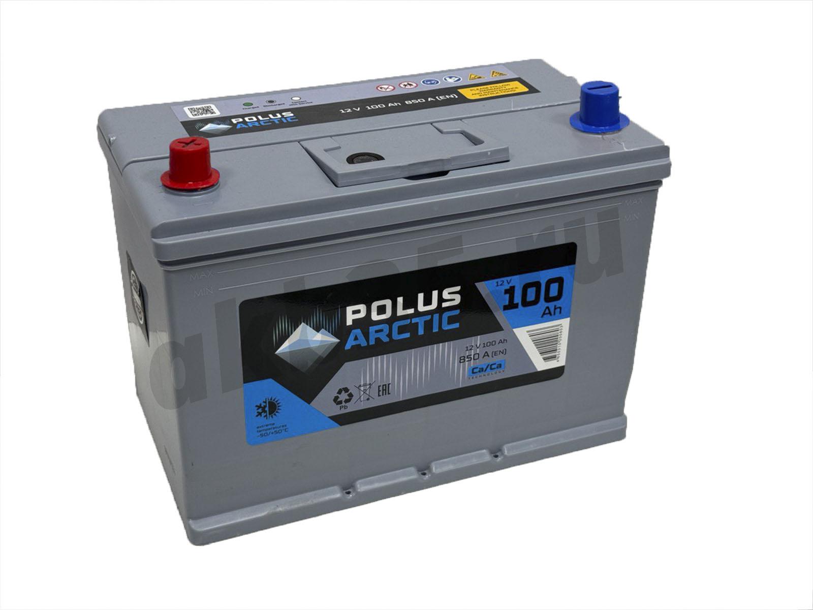 Изображение Аккумулятор POLUS ARCTIC 100 А/ч Прямой Азия 100D31R : №1