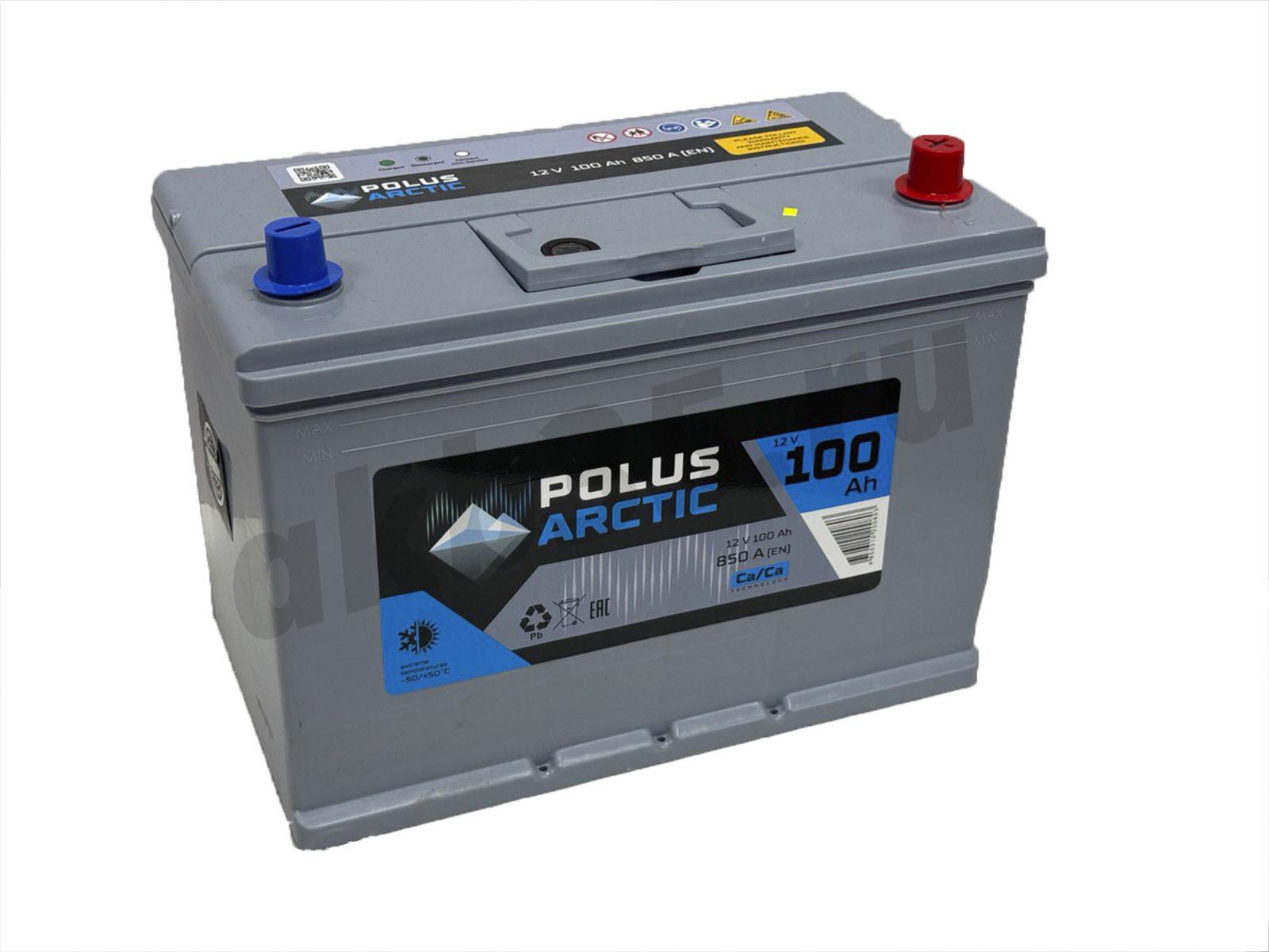 Изображение Аккумулятор POLUS ARCTIC 100 А/ч Обратный Азия 100D31L : №1