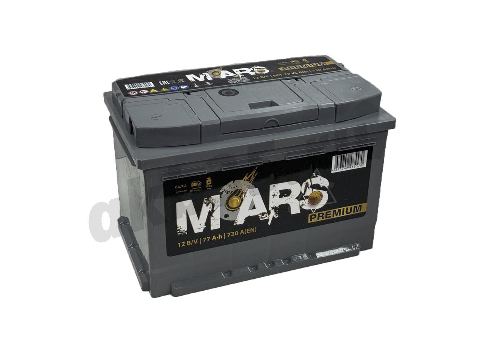Изображение Аккумулятор MARS 77 А/ч Обратный PREMIUM : №1