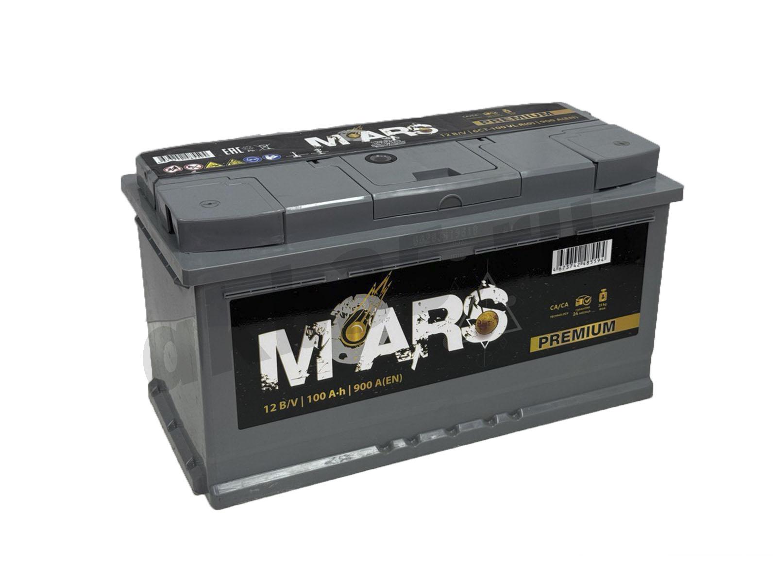 Изображение Аккумулятор MARS 100 А/ч Обратный PREMIUM : №1