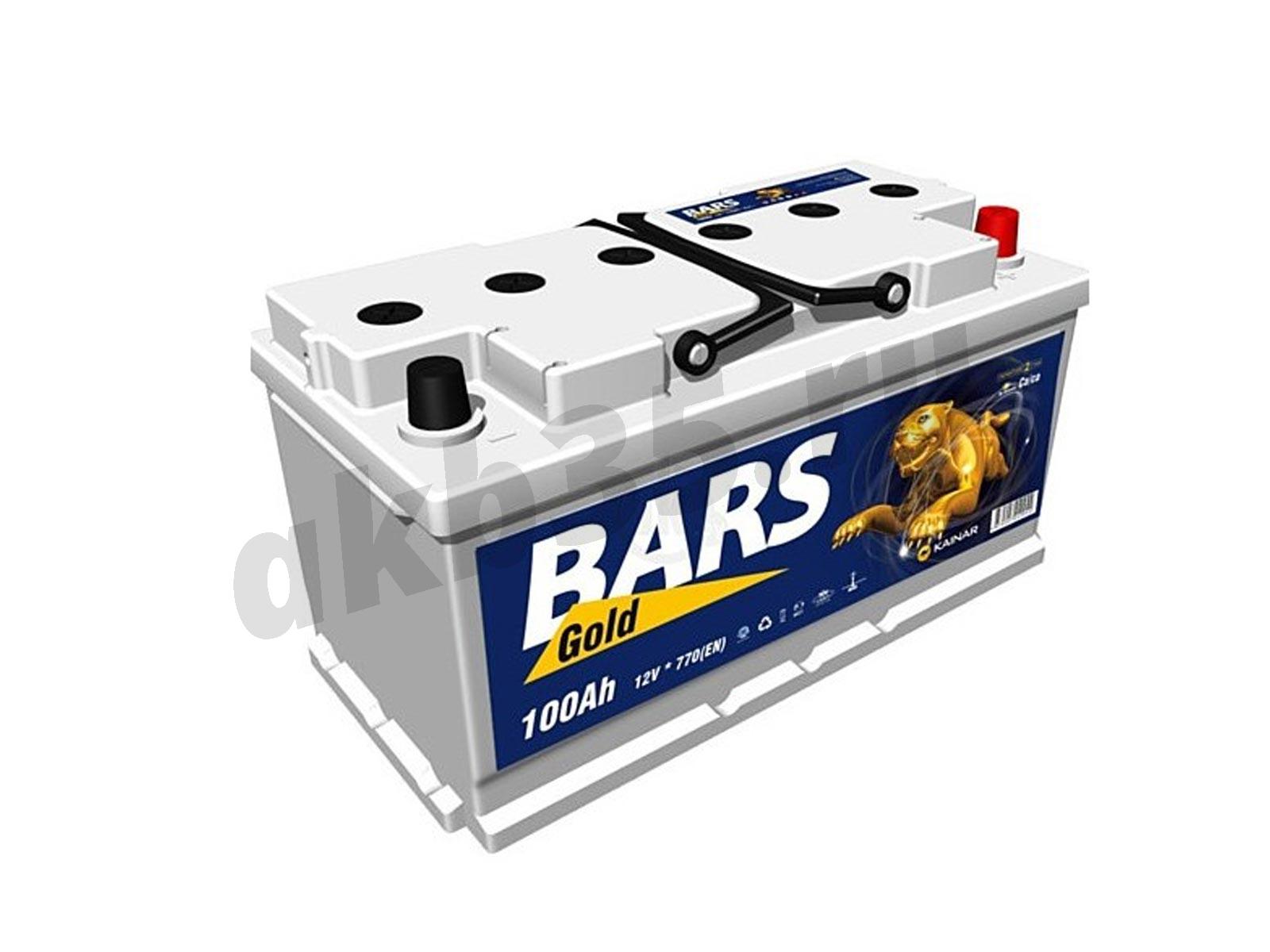 Изображение Аккумулятор BARS 100 А/ч Обратный GOLD : №1
